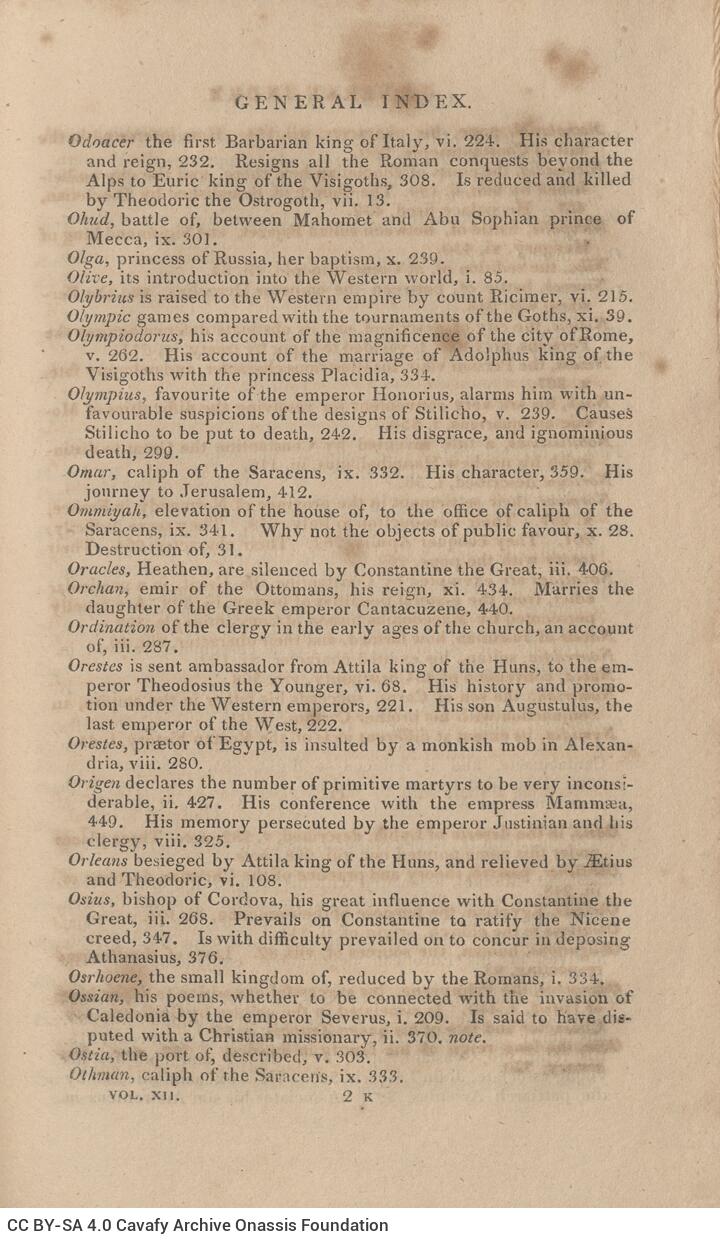 22 x 13.5 cm; 2 s.p. + XV p. + 432 p. + 10 s.p. + 2 inserts, label with the name of the former owner on verso of the front co